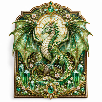 ⏰Limited Stock 50% OFF - 🐉 3D Layered Dragon Diamond Painting Kit, 5 Styles Fantasy Crystal Pearl Drill DIY Art Decor 25×30cm