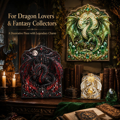 ⏰Limited Stock 50% OFF - 🐉 3D Layered Dragon Diamond Painting Kit, 5 Styles Fantasy Crystal Pearl Drill DIY Art Decor 25×30cm