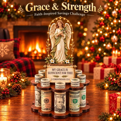 🙏 Bible Verse Savings Challenge Stand | 6 Faith-Inspired Designs