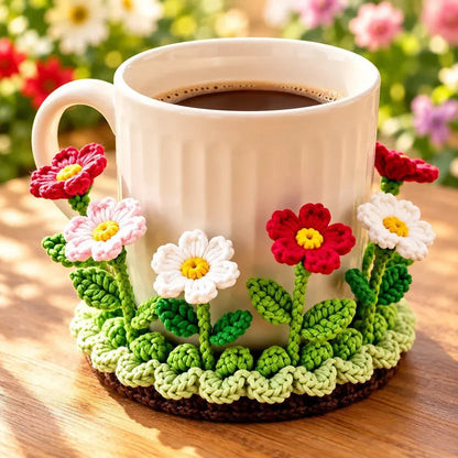 Handmade Crochet Floral Coaster | Everlasting Table Art 🌸