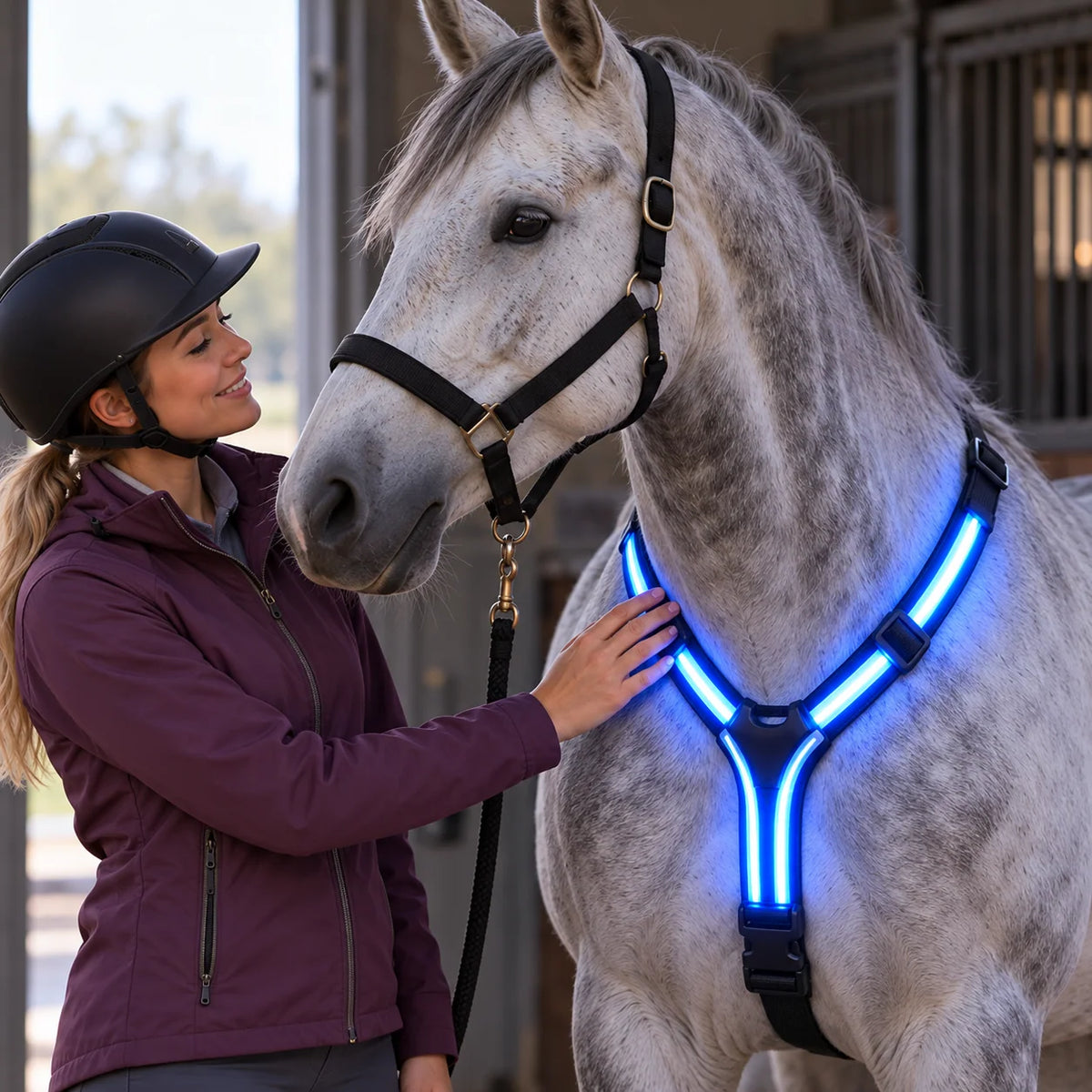 🌈🐎 Ride in Color! LED Horse Light Set – Blue, Green & Pink