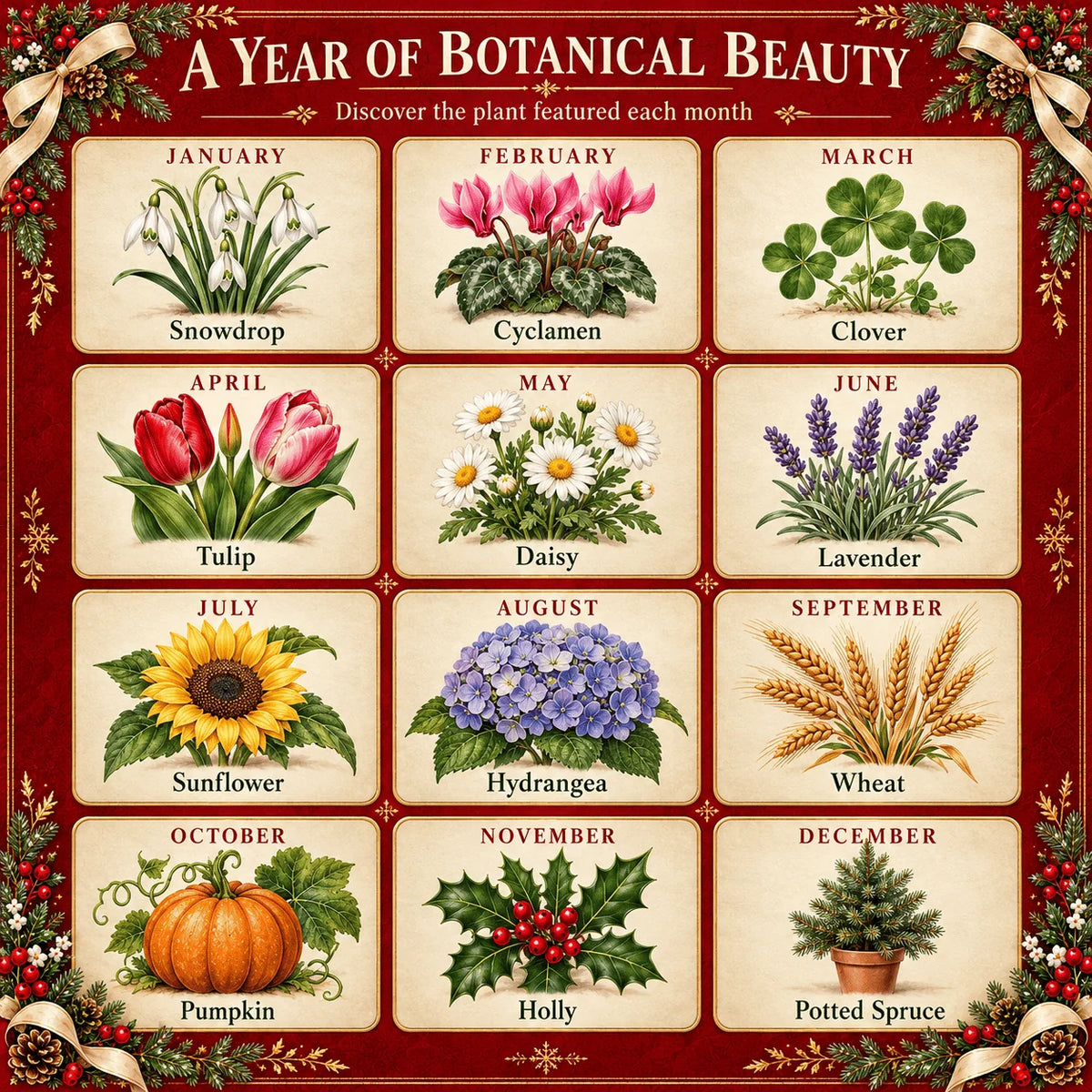 🎄🗓️ Christmas Limited-Edition-49% OFF — 🪴✨ 2027 Eco-Friendly Plantable "Eternal" Seed Calendar