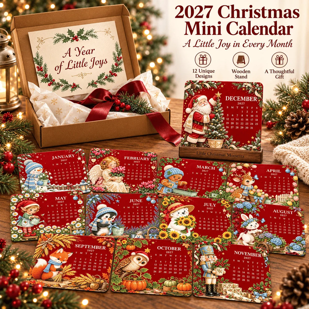 🎄🗓️ Christmas Limited-Edition-49% OFF — 🪴✨ 2027 Eco-Friendly Plantable "Eternal" Seed Calendar