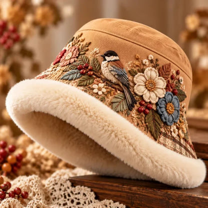 🌸 Women’s Cozy Plush-Lined Winter Bucket Hat – Floral & Animal Designs(📦Buy 2 Free Shipping)