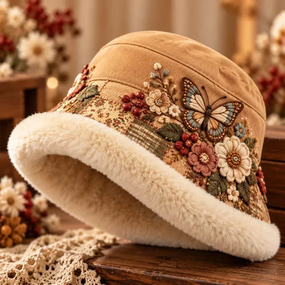 🌸 Women’s Cozy Plush-Lined Winter Bucket Hat – Floral & Animal Designs(📦Buy 2 Free Shipping)