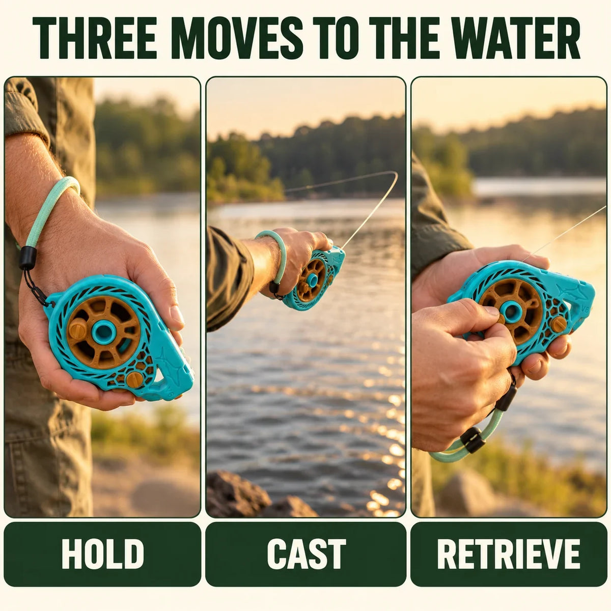 ⏰Limited Stock 50% OFF -  🎣 Pocket Fishing Reel — Ultralight Rodless Handline
