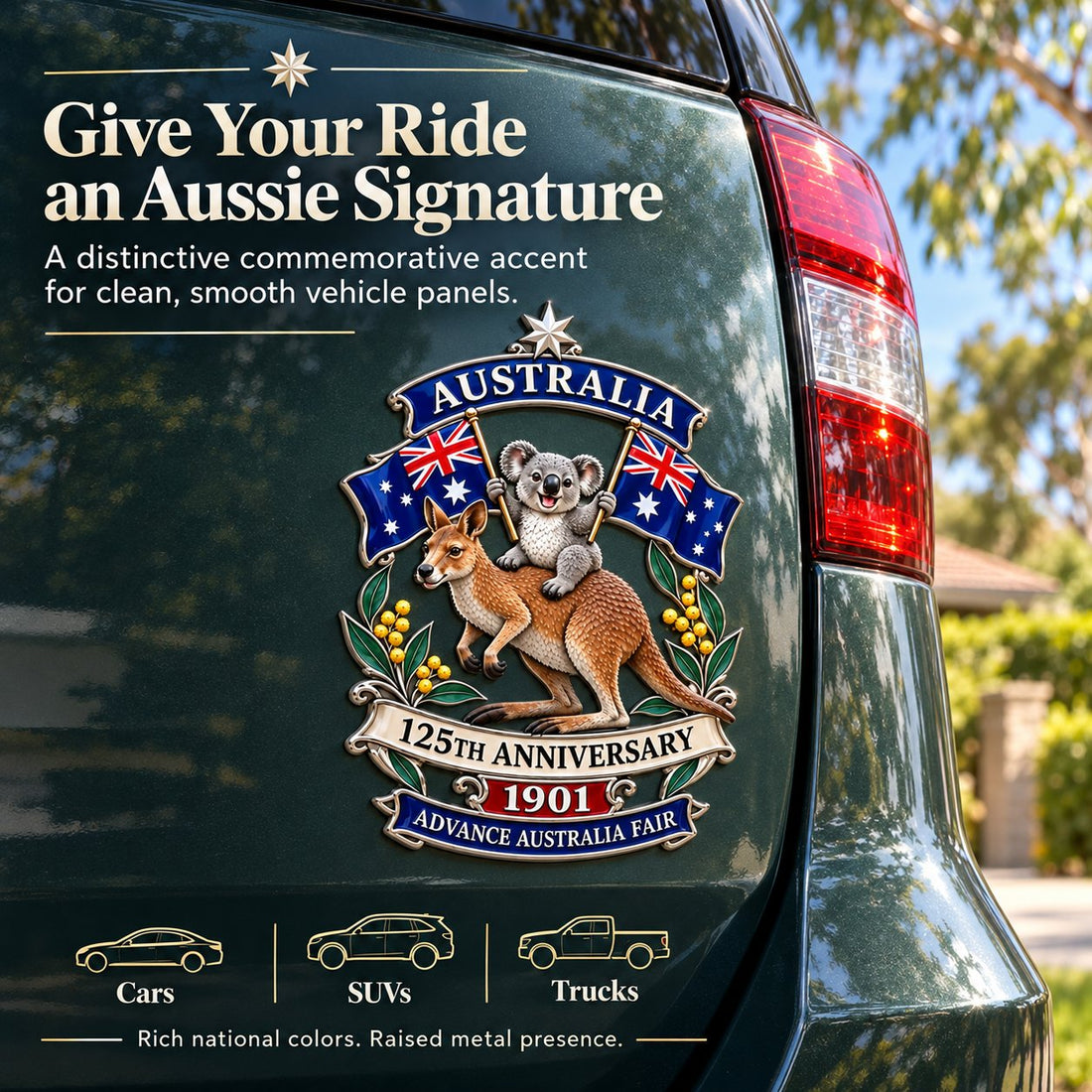 Australia 125th anniversary emblem scale