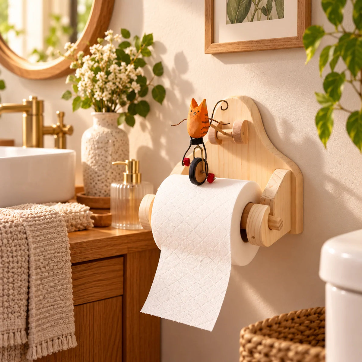 🐸 Creative Animal Toilet Paper Holder