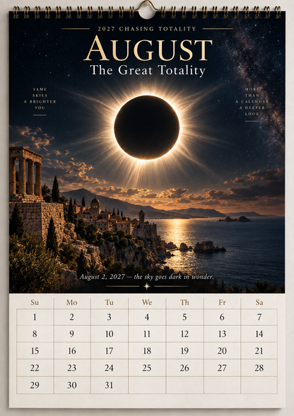 2027 Chasing Totality™ Calendar-A Year Beneath Extraordinary Skies