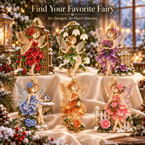 Winter Garden Fairies – 6 Enchanting Christmas Ornament Designs