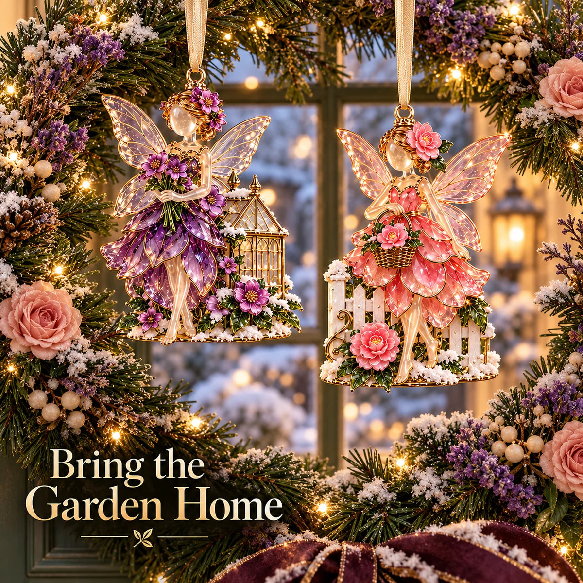 Winter Garden Fairies – 6 Enchanting Christmas Ornament Designs