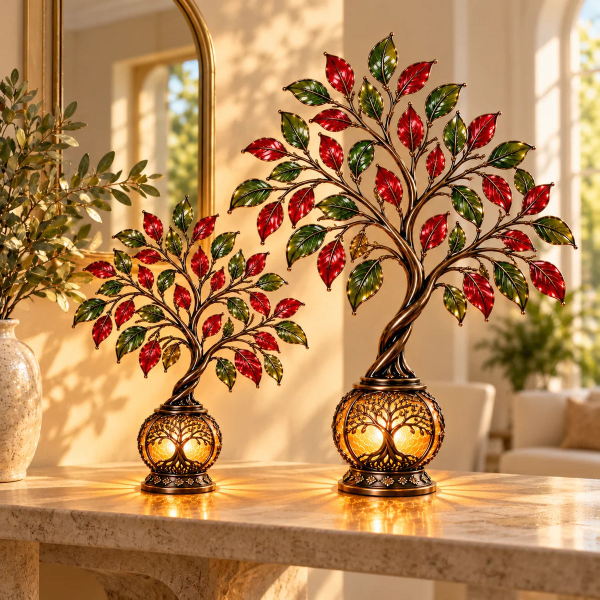 🌳✨ Everlasting Roots™ – Lighted Tree of Life Lantern