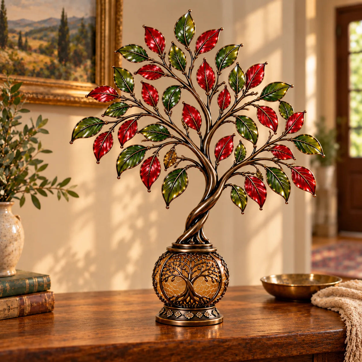 🌳✨ Everlasting Roots™ – Lighted Tree of Life Lantern