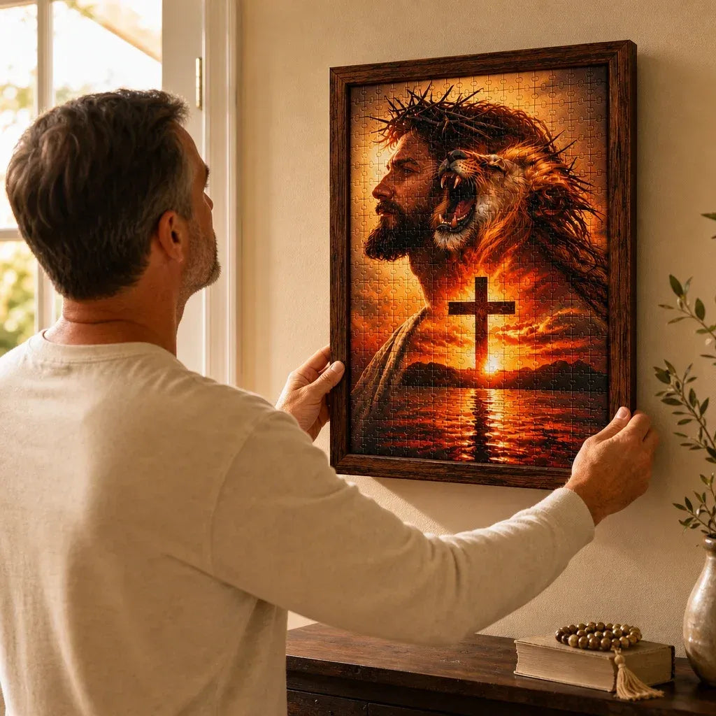 👑✝️ He Reigns — DIY Christian Jigsaw Puzzle