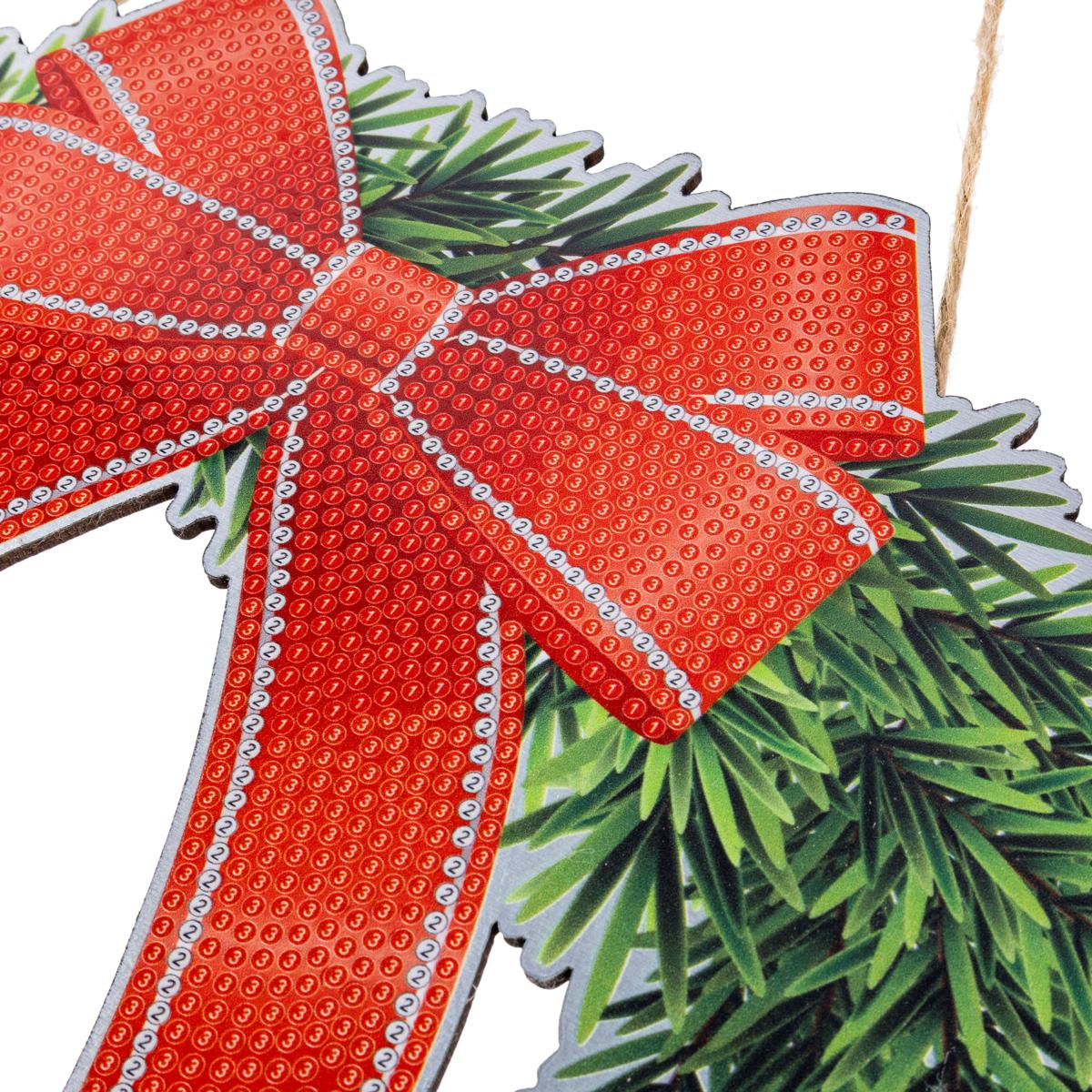 Numbered Christmas crystal art pattern
