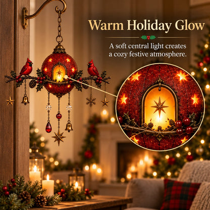 🐦 Lighted Cardinal Christmas Wall Hanging Decor