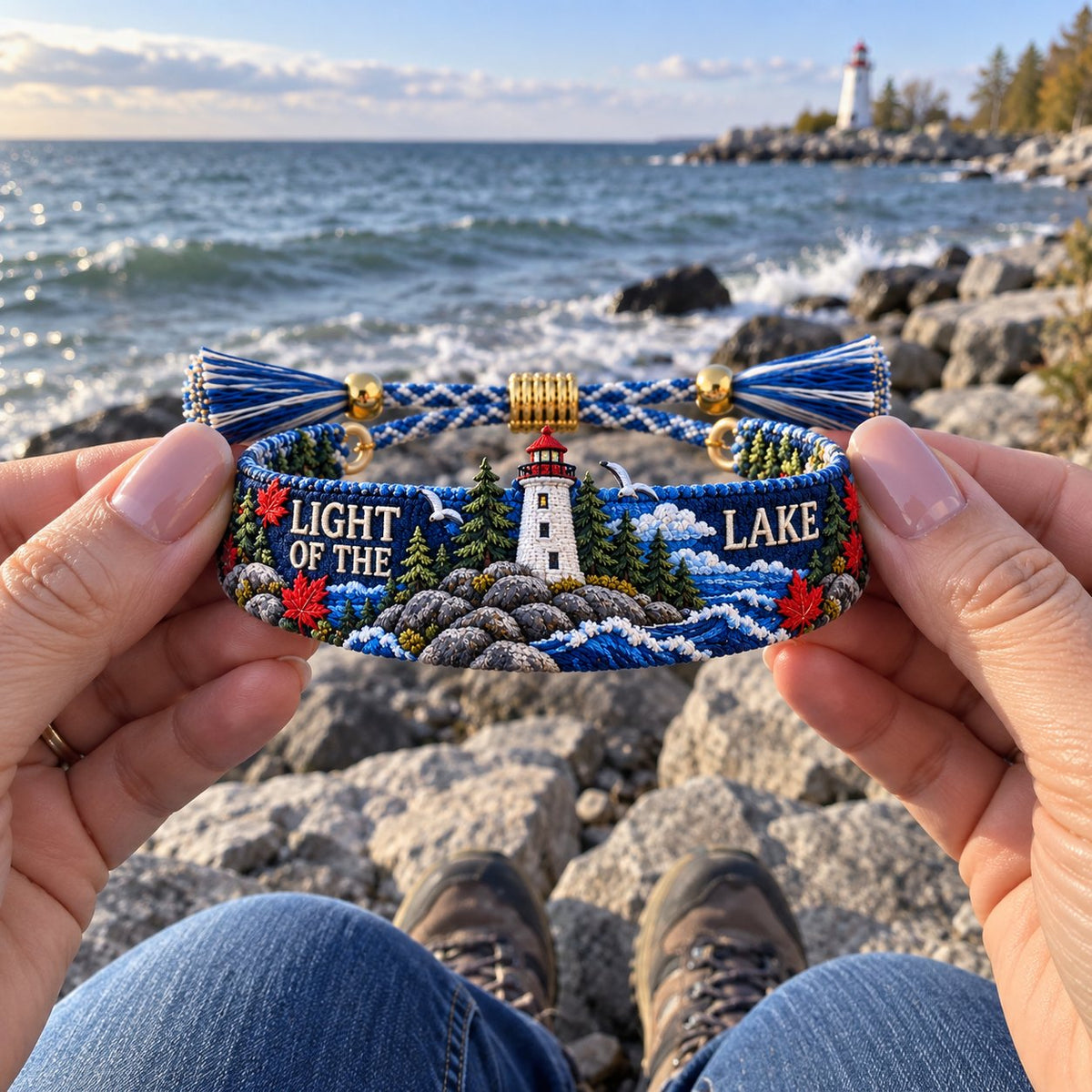 🌊 Lake Ontario Forever™ Embroidered Keepsake Bracelet 🍁