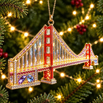 ✨ Stars Across America™ Crystal Landmark Keepsake Collection | 5 Iconic Christmas Ornaments