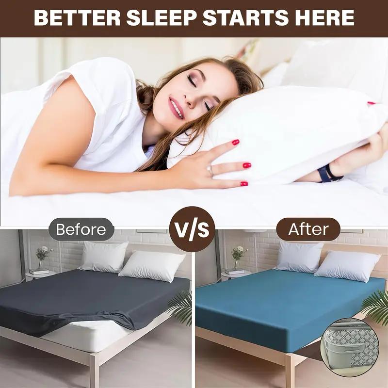 Bed sheet holders help keep fitted sheets smooth