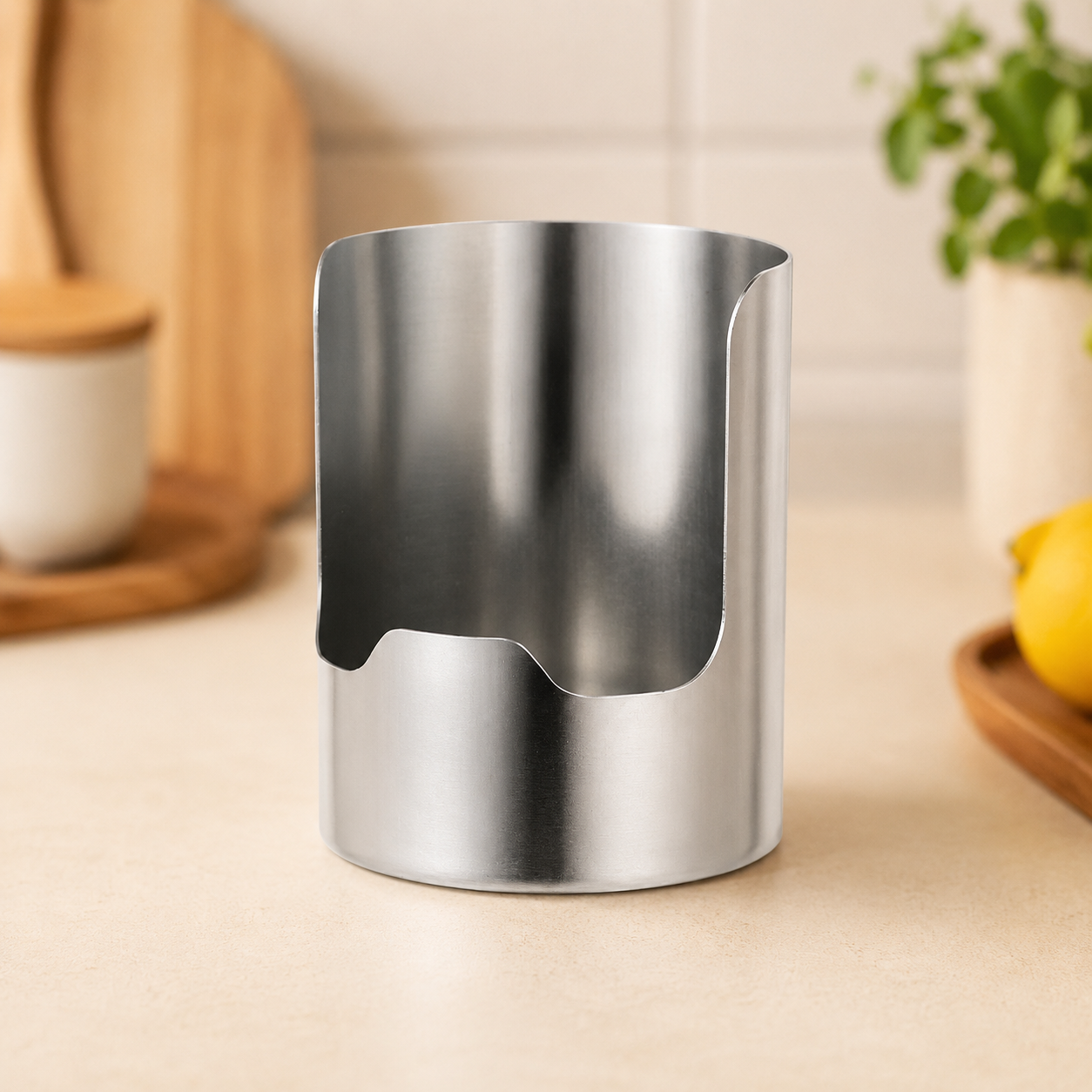 🍳 Stainless Steel Utensil & Lid Organizer