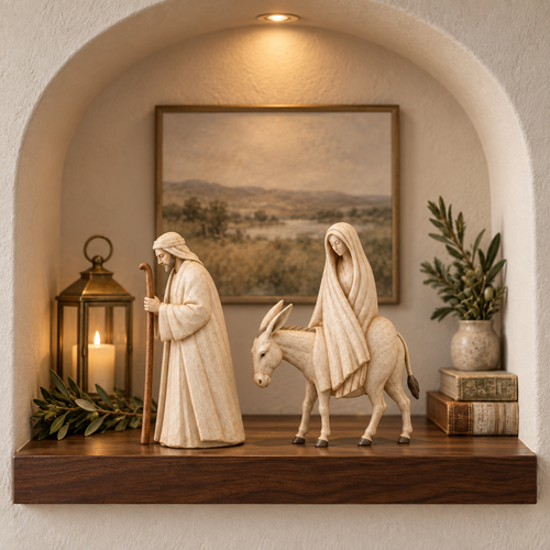 Journey to Bethlehem Nativity Figurine Set