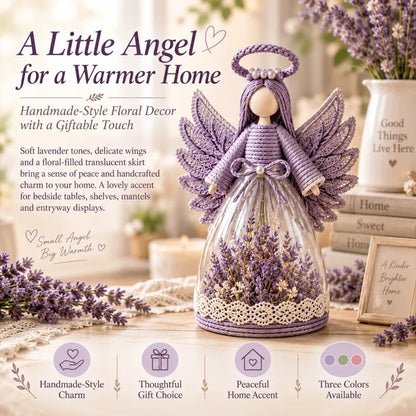 Lighted Floral Angel Figurine