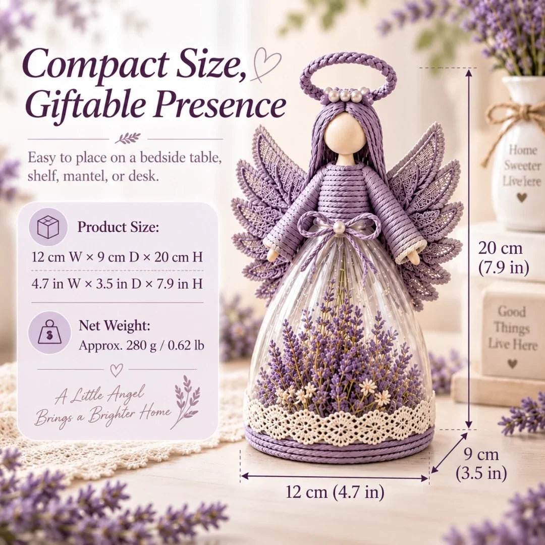 Lighted Floral Angel Figurine