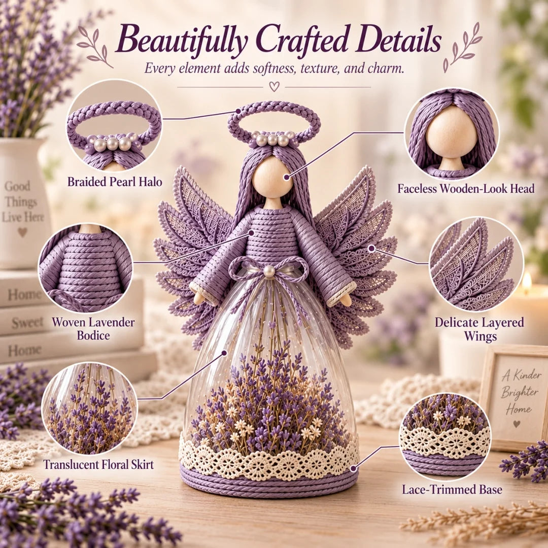 Lighted Floral Angel Figurine