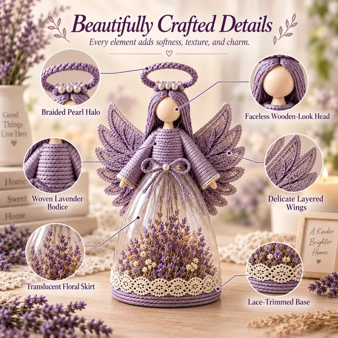 Lighted Floral Angel Figurine