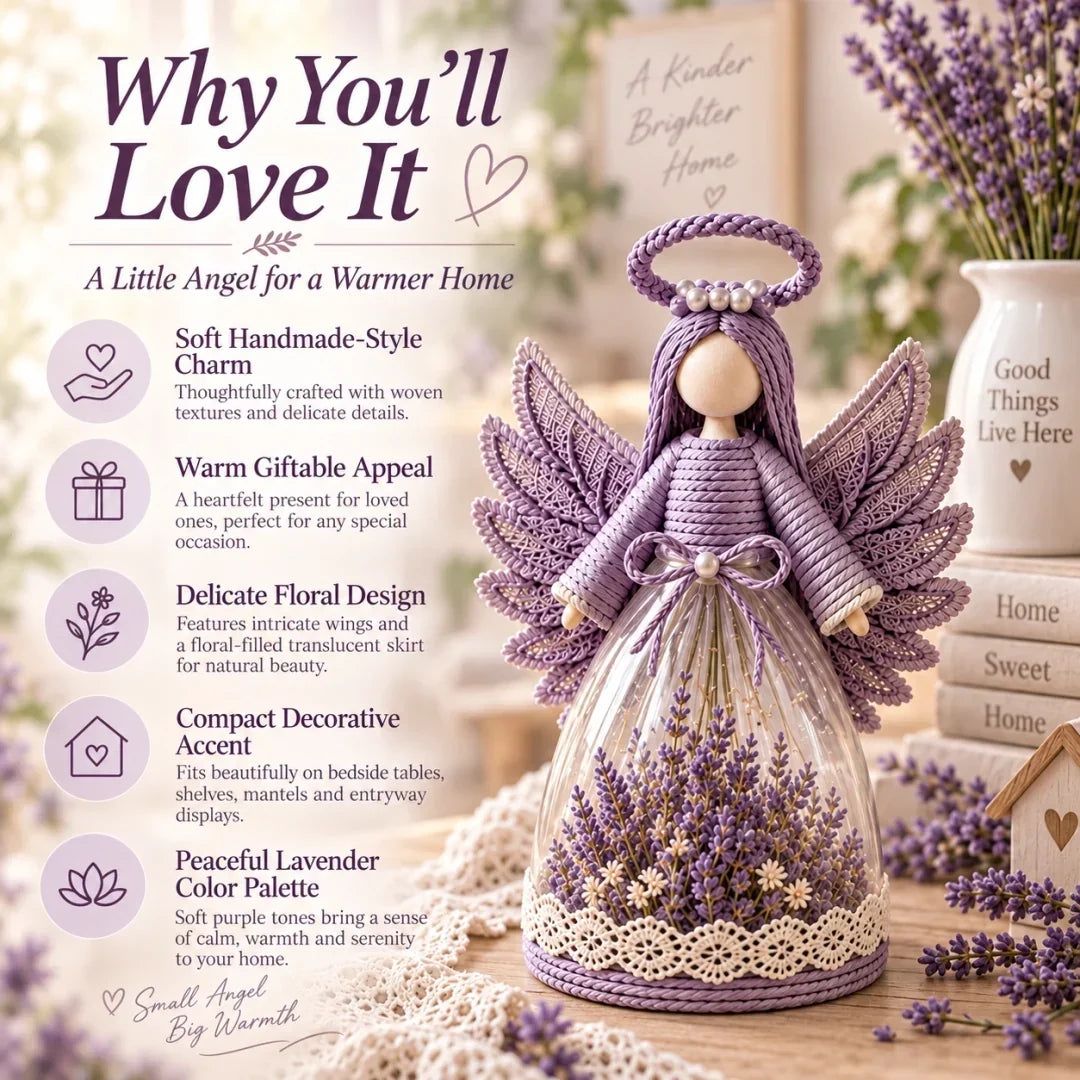 Lighted Floral Angel Figurine