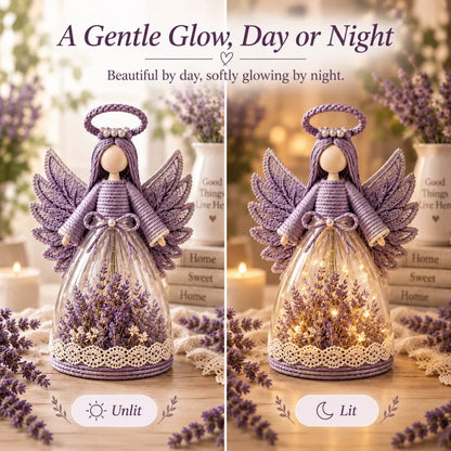 Lighted Floral Angel Figurine