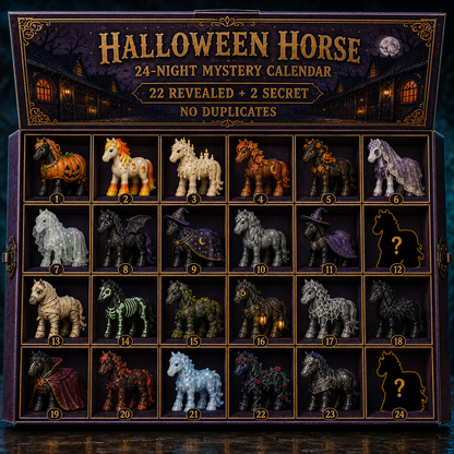 🎃 2026 Halloween Horse Advent Calendar 🐴 – 24 Figures Including 2 Secret Characters 👻✨