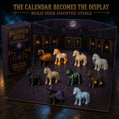 🎃 2026 Halloween Horse Advent Calendar 🐴 – 24 Figures Including 2 Secret Characters 👻✨