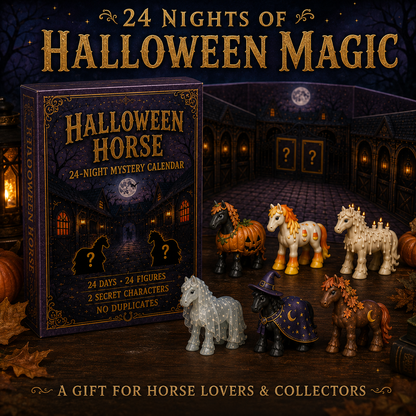 🎃 2026 Halloween Horse Advent Calendar 🐴 – 24 Figures Including 2 Secret Characters 👻✨