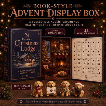 ⏰Limited Stock 50% OFF - 🎄🐕 2026 Golden Retriever Advent Calendar – 24 Days of Golden Mischief