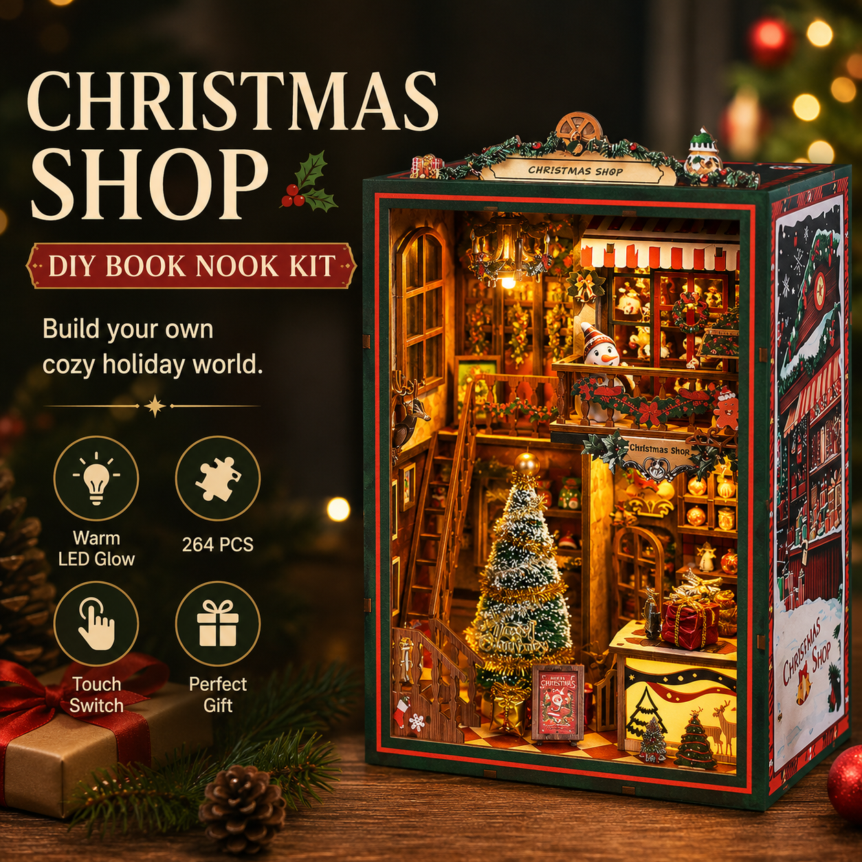 Noelwood Christmas Shop DIY Book Nook