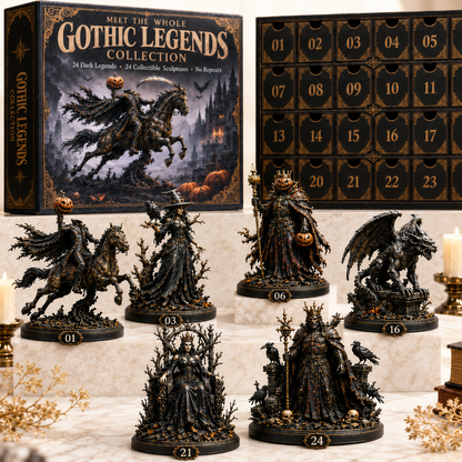 🖤 Gothic Legends Advent Calendar 2026 — 24 Days, 24 Dark Legends, 24 Unique Collectible Sculptures