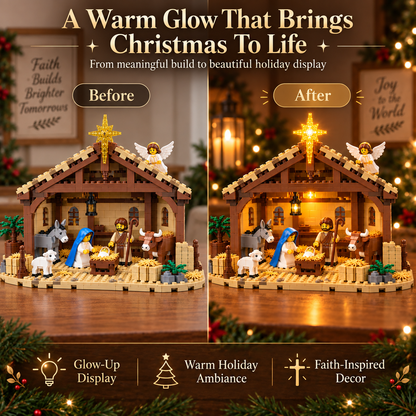 🧱🔥 Last Day 50% OFF🌟 Build The Christmas Story – Nativity Scene Building Block Set