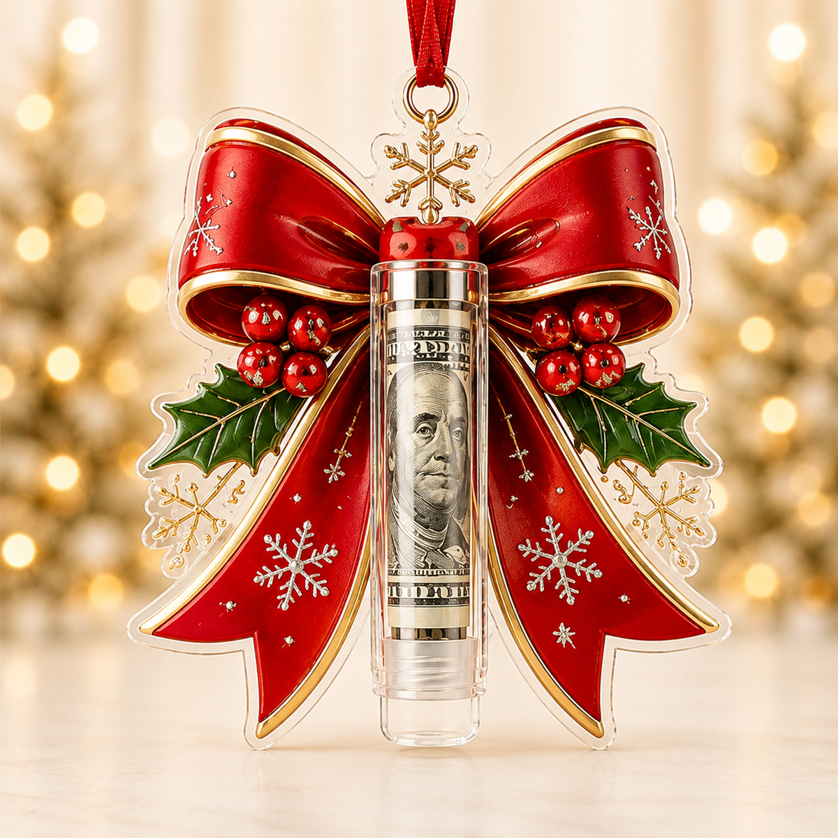 🎁💵 Christmas Cash Holder Ornament — Turn Cash Into a Christmas Surprise