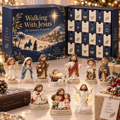 ✝️ Walking With Jesus — 24 Christmas Keepsakes