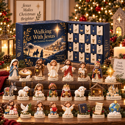 ✝️ Walking With Jesus — 24 Christmas Keepsakes