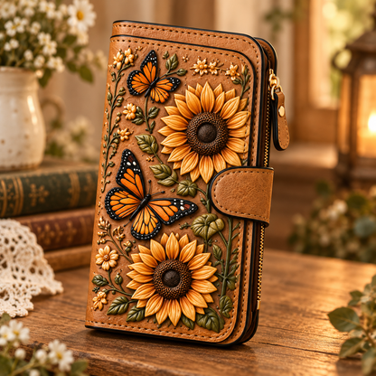 ✨ Vintage Embossed Art Wallet – Choose Your Favorite Design