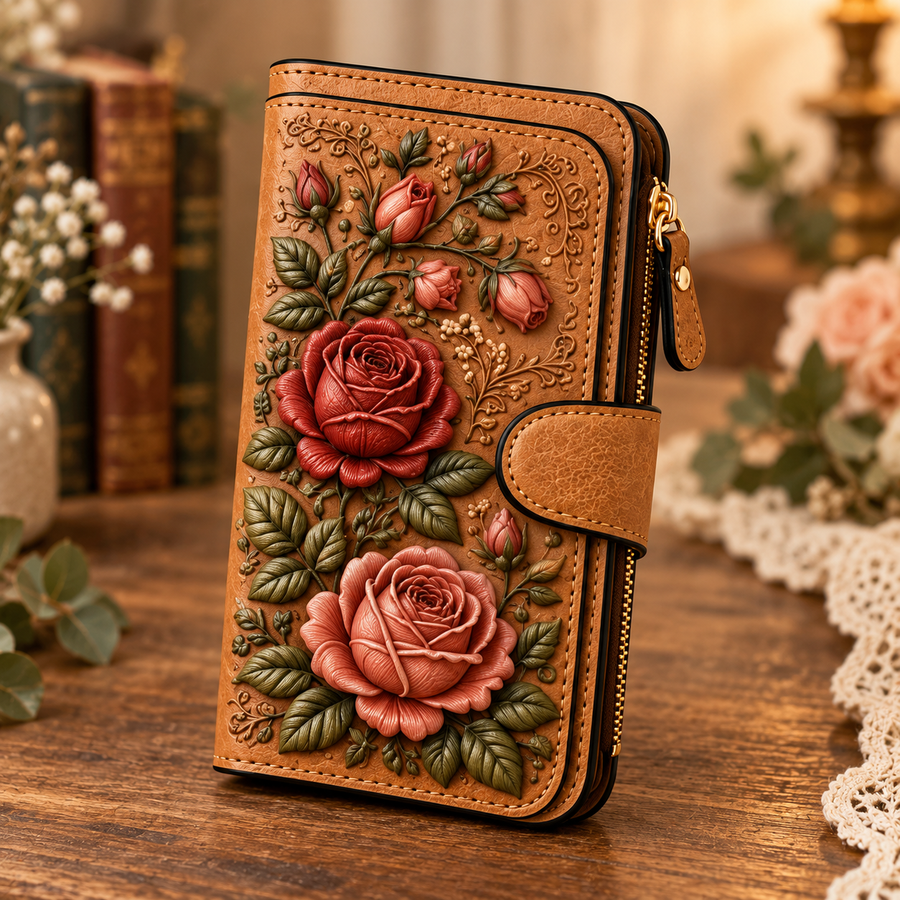 Vintage Rose wallet