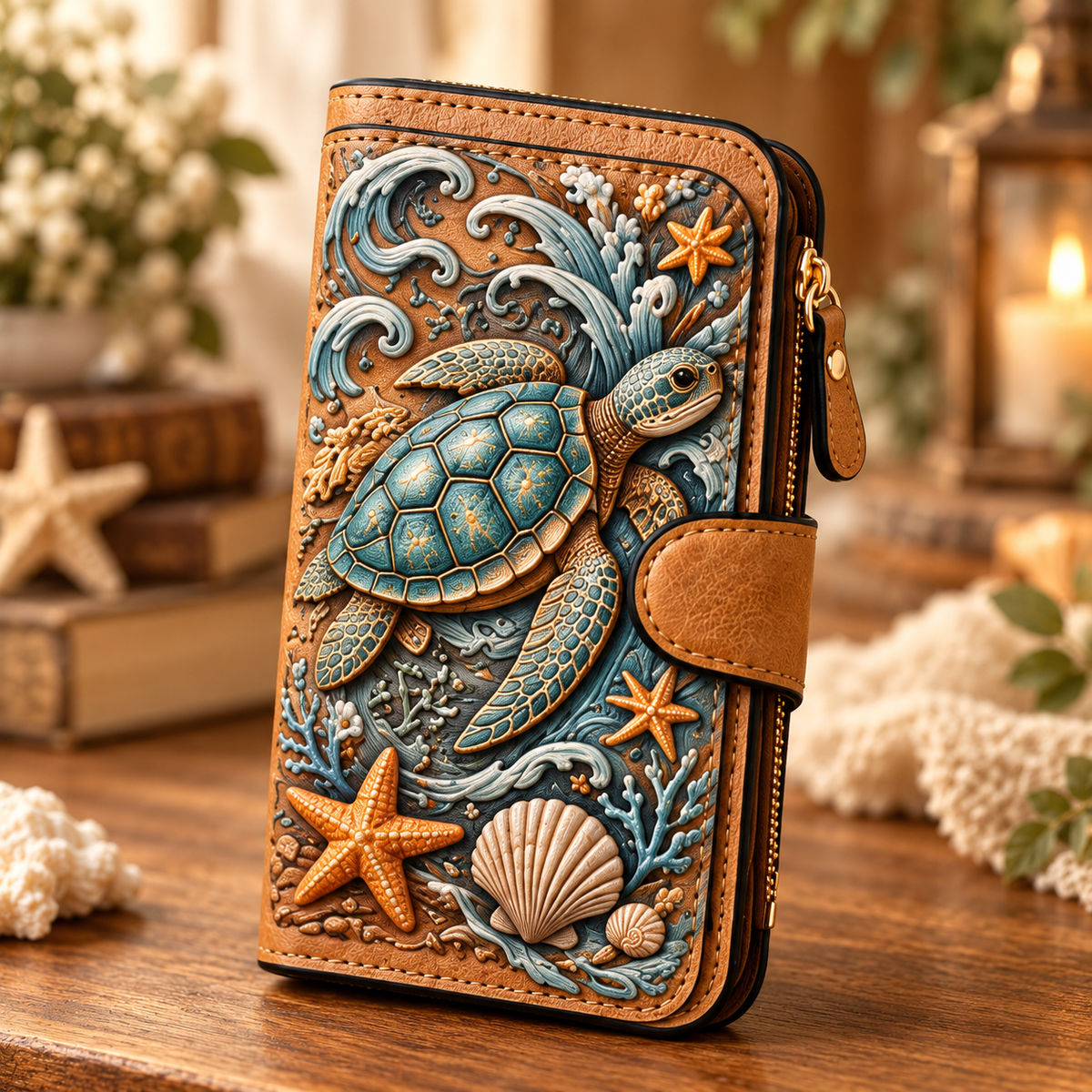 ✨ Vintage Embossed Art Wallet – Choose Your Favorite Design