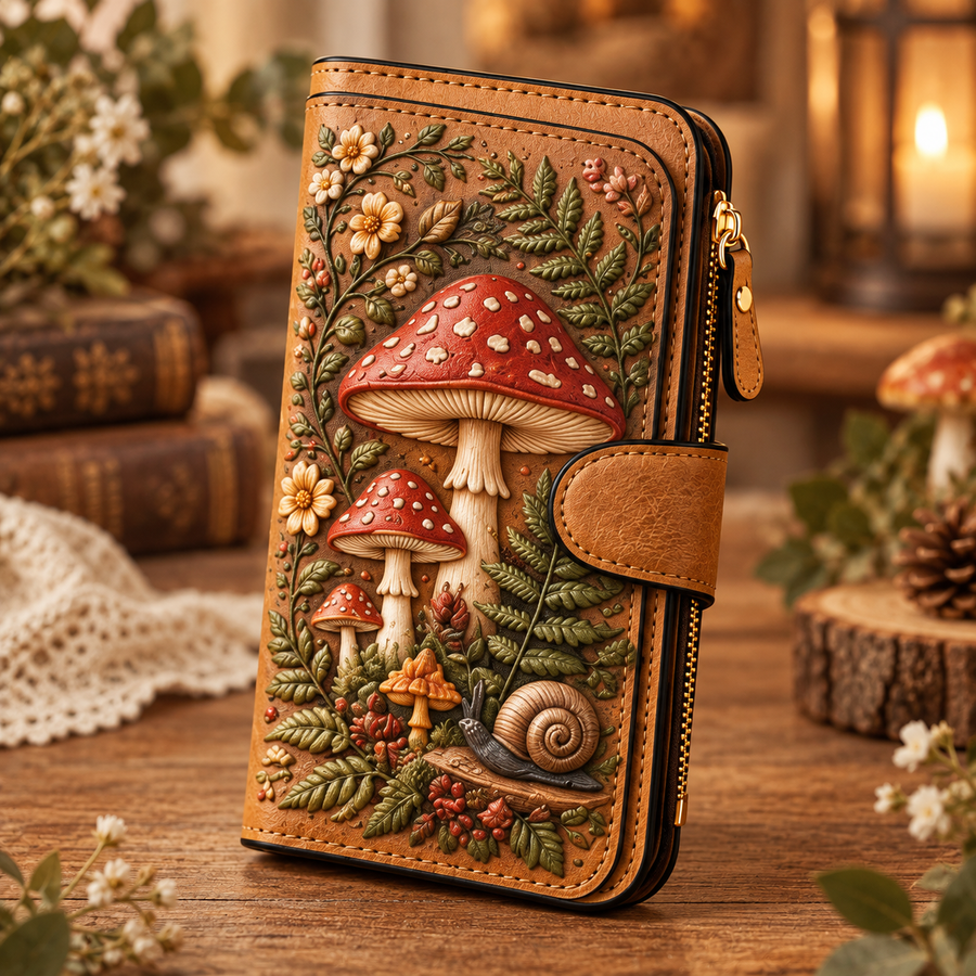 Forest Mushroom wallet