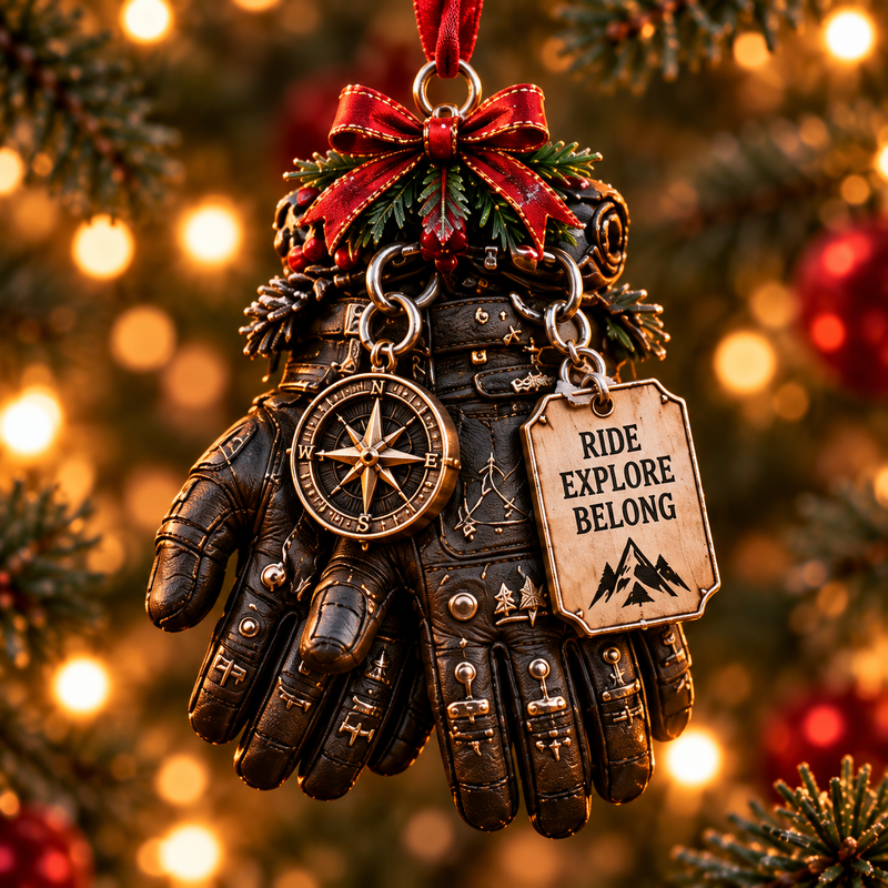 🏍️ Motorcycle Christmas Ornaments – Ride Safe, Ride Free, Come Home 🎄