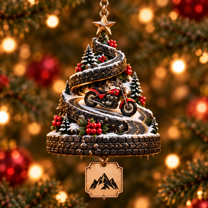 🏍️ Motorcycle Christmas Ornaments – Ride Safe, Ride Free, Come Home 🎄