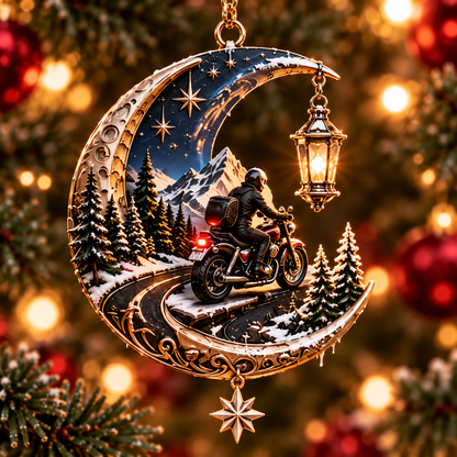 🏍️ Motorcycle Christmas Ornaments – Ride Safe, Ride Free, Come Home 🎄