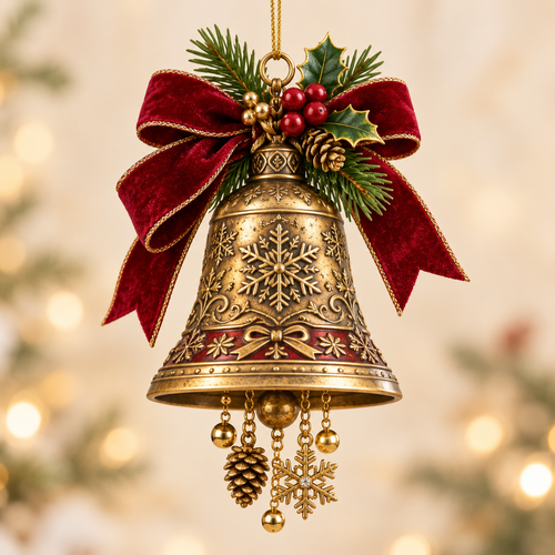 Heritage Christmas Tree Bell Ornament Collection