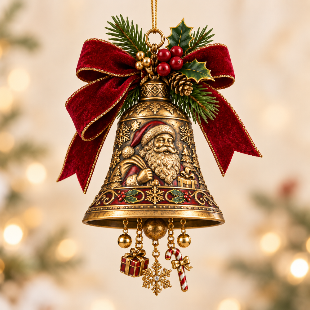 Santa Heritage Christmas Bell
